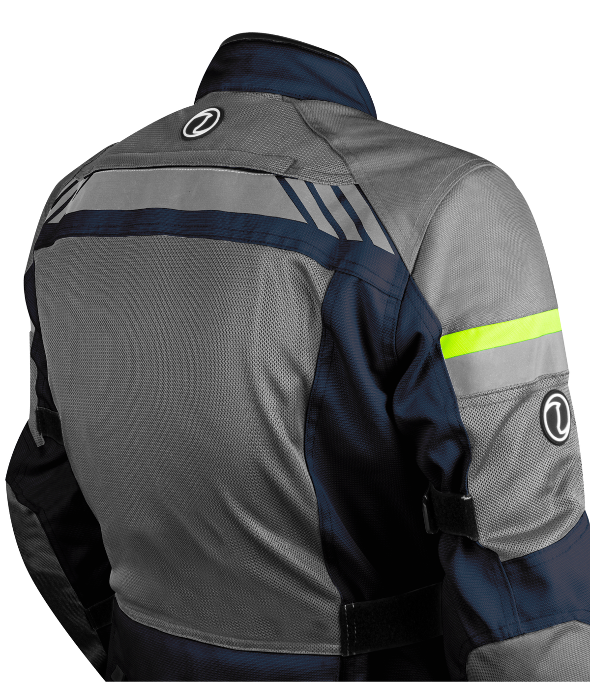 Rynox Stealth Air Pro Riding Jacket with Blue Hi Viz Green Stylish Color - CE Level 2 Certified ADV Touring Jacket, Best Riding Jacket in India under 10,000, Safe Riding Gears for Indian Bikes, Best Rynox Riding jacket for motorcyle bikes in india