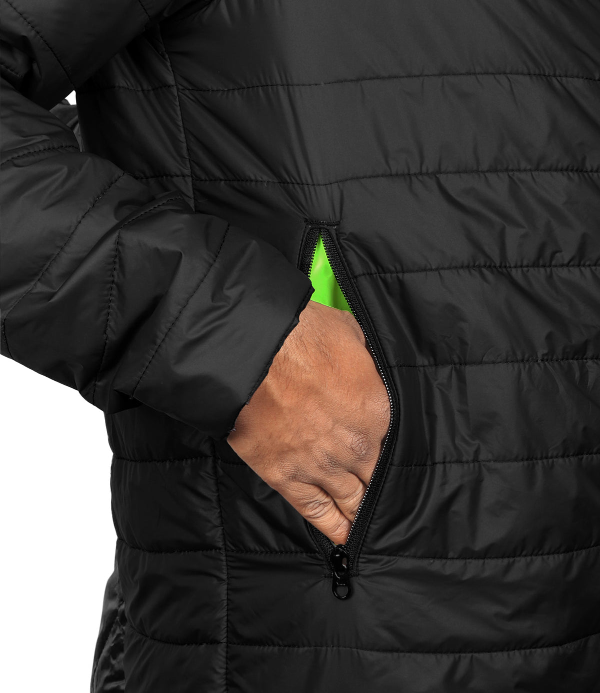 Rynox Surge Winter Motorcycle Jacket - Black Bomber Jacket for Bike Riders, Lightweight Winter Layer Puffer Riding Jacket for Indian Riders made for cold weather and Indian roads, specially used for long touring during winters and road trips