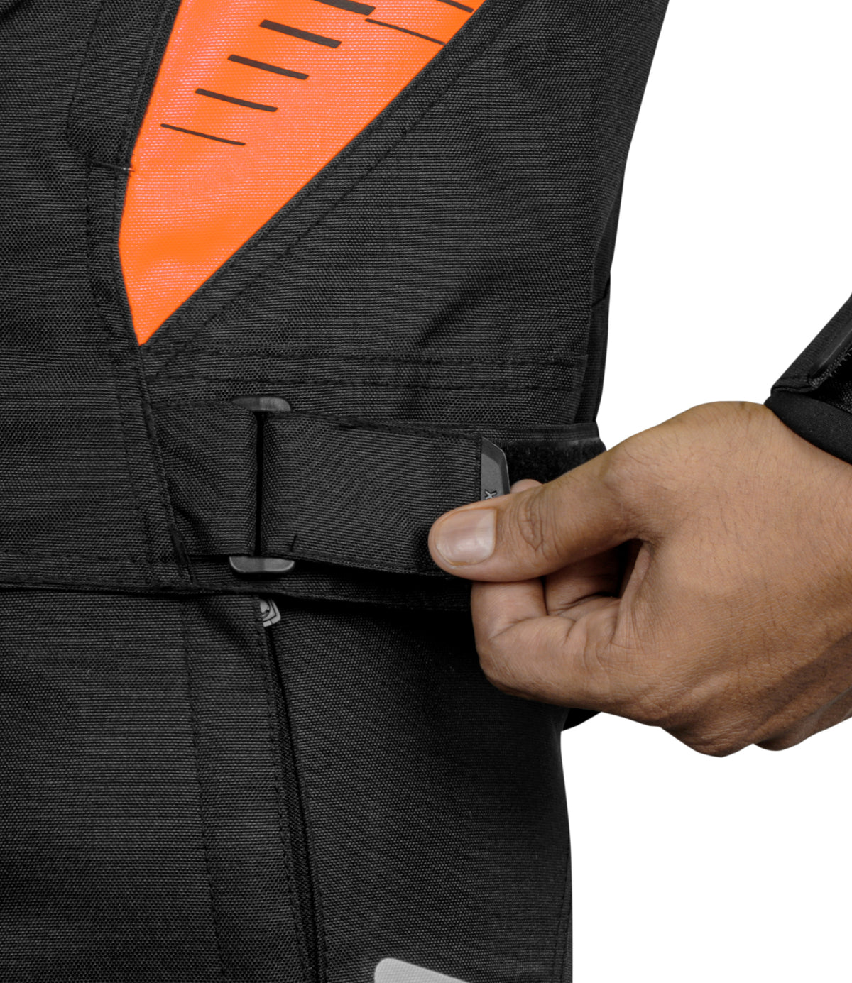RYNOX Tornado Pro 4 Riding Jacket - CE Level 2 Certified Class A Black Orange Touring Jacket for Bikes in India, Best Riding Jacket for indian motorcycle for road trips. Best Rynx Riding gear in India.
