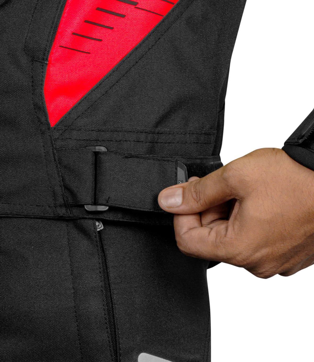 RYNOX Tornado Pro 4 Riding Jacket - CE Level 2 Certified Class A Black Red Touring Jacket for Bikes in India, Best Riding Jacket for indian motorcycle for road trips. Best Rynx Riding gear in India.