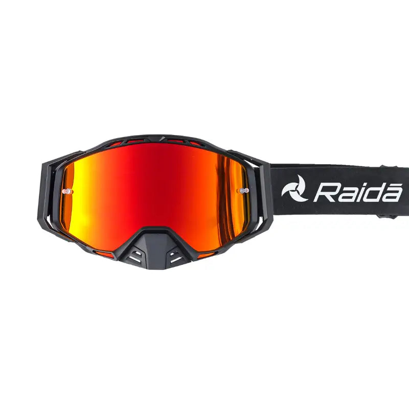 Raida Trailcraft Eyewear Anti-Fog Goggle with Red visor – Ce Certified Uv400 Goggles With Otg Fit For Off-Road Riders, Best Goggles for Bike Riders, Best Anti Fog Goggles in India, Goggles for Long touring, road trips, long tours, Riding Goggles for indian bikes