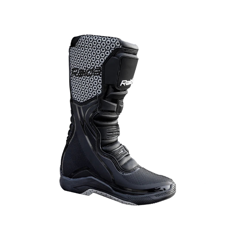 Raida Trailcraft Off-Road Motorcycle Riding Boots in Black Color – Ce Level 2 Certified Adventure Protection, Best Riding Boots in India, Top Boots for Off road riding, Dirt Bikes