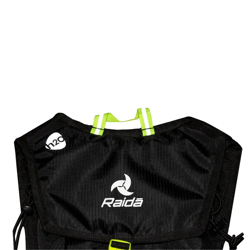 Raida Ultra Hydration Backpack in Black Hi Viz Yellow Color – 5L Cargo Luggage With 2L Bladder & Insulated Tube, Best Hydration Backpack in India, Best water bag for Bike Riders, Hydration Bag for Riders for Long Touring, Road Trips, Bike Riding