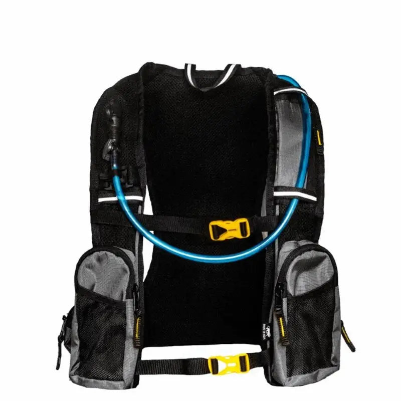 Raida Ultra Hydration Backpack in Grey Color – 5L Cargo Luggage With 2L Bladder & Insulated Tube, Best Hydration Backpack in India, Best water bag for Bike Riders, Hydration Bag for Riders for Long Touring, Road Trips, Bike Riding
