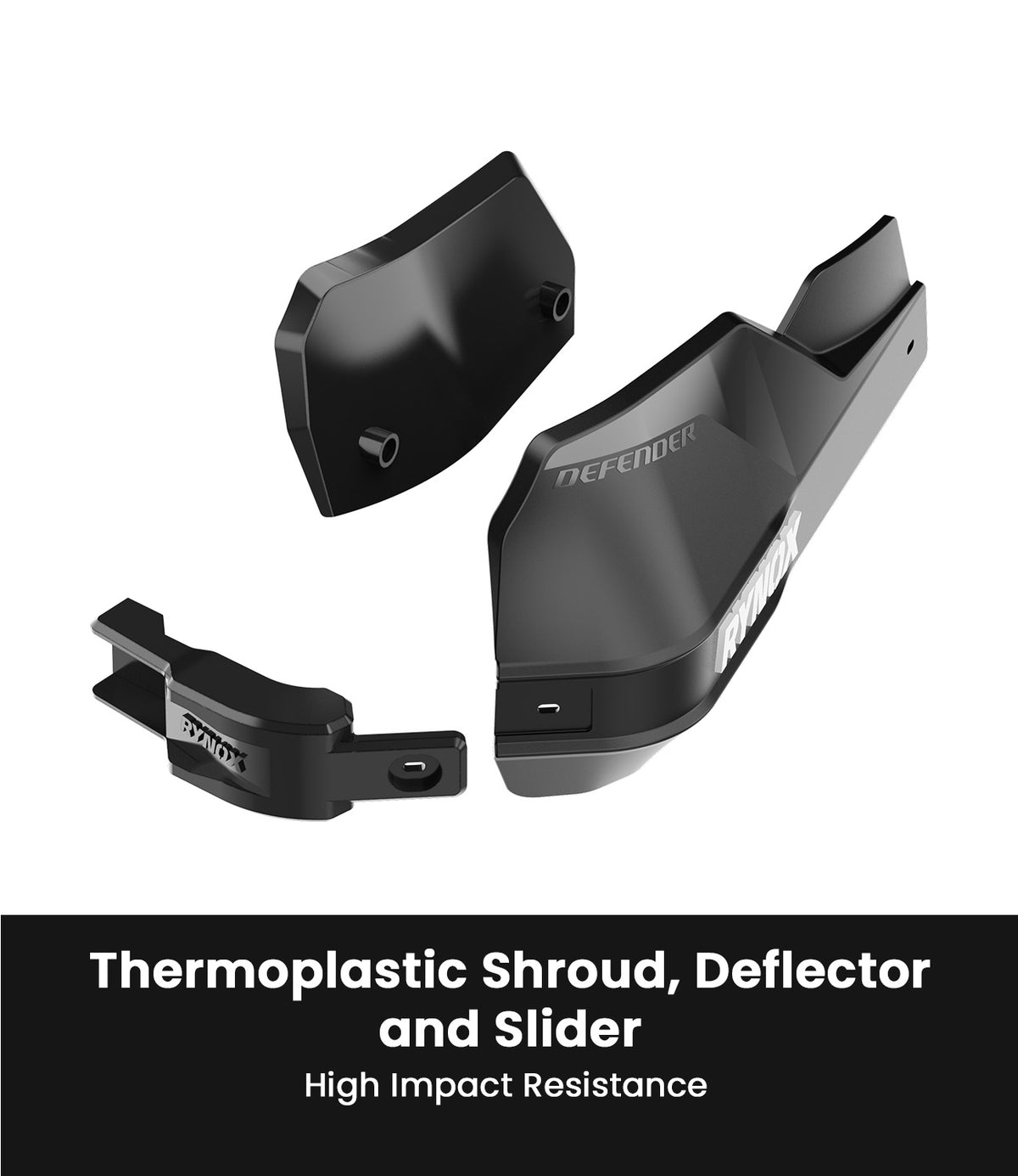 Rynox Defender Pro Handguard - Full Wrap Motorcycle Knuckle guard with Modular Sliders, Best hand guard for bikes in India, Best knuckle guards for Indian Bikes, Best Bike Accessories in India for hand protection made for urban riding, long touring and road trips