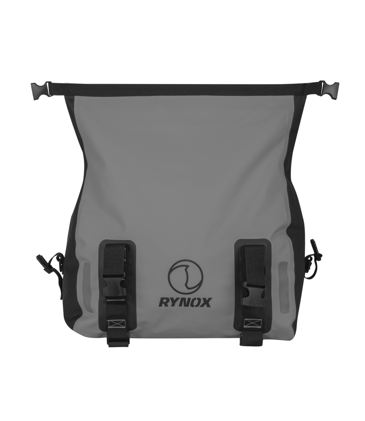 Rynox Expedition Stormproof Motorcycle Saddle Bag Light Grey Color - 64L Cargo Luggage Capacity, Best Saddle Bag in india for Bike Riders for Long touring, Adveture tours, road trips