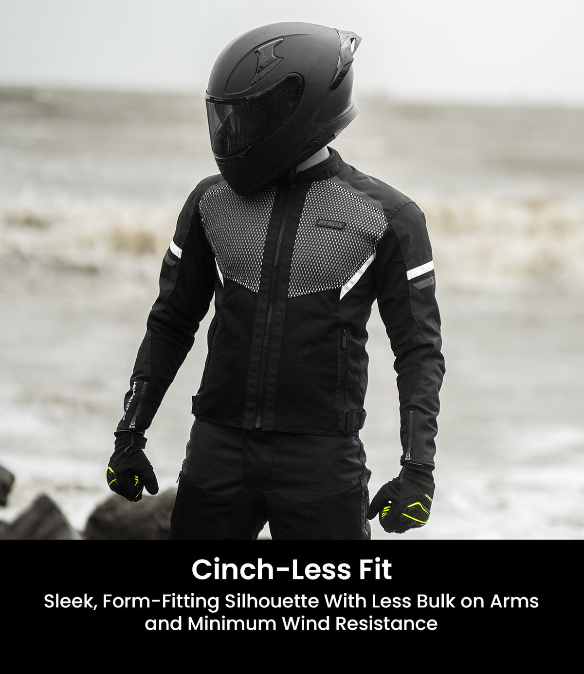 Rynox Helium GT 3 Riding Jacket in Black Grey Color - Lightweight CE Level 2 Certified Mesh Jacket, Best Riding Jacket in India, Mesh jacket for Bike Riders, Best Bike Jacket for Road Trips, Long Touring, Motorcycle Tours,