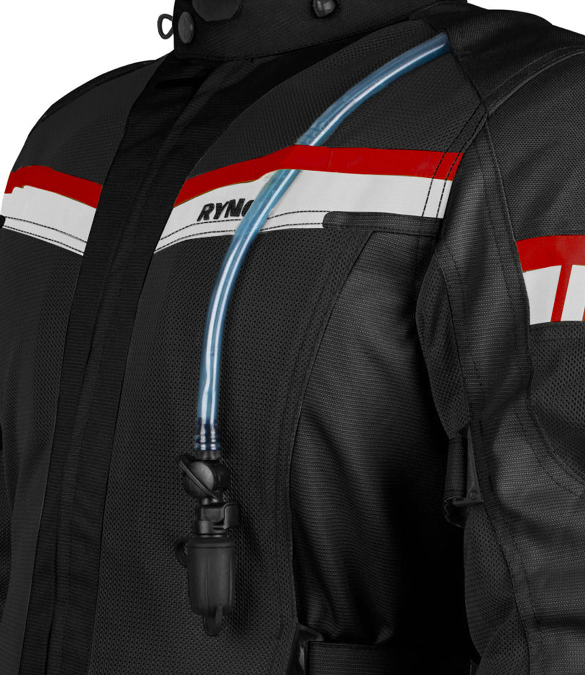 Rynox Stealth Air Pro Riding Jacket with Black Red Stylish Color - CE Level 2 Certified ADV Touring Jacket, Best Riding Jacket in India under 10,000, Safe Riding Gears for Indian Bikes, Best Rynox Riding jacket for motorcyle bikes in india