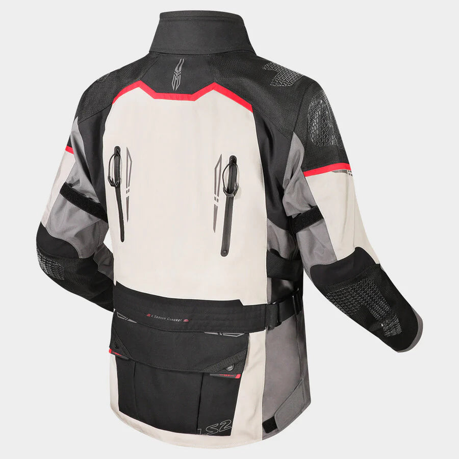 LS2 Apollo Mens Riding Jacket | AAA‑Certified Cordura® 3‑Layer Adventure Jacket – 100% Waterproof & Breathable