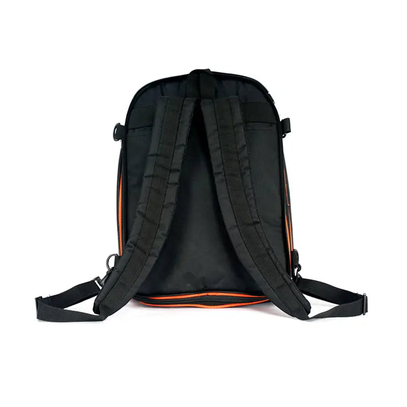 Raida Luggage Gps-Series Magnetic Tank Bag in Black Orange Color – Expandable Motorcycle Tank Bag With Backpack Straps, Best Magnetic Tank Bags in India, Luggage bags for bike riders, Best Tank Bags for long touring, road trips, adventure rides