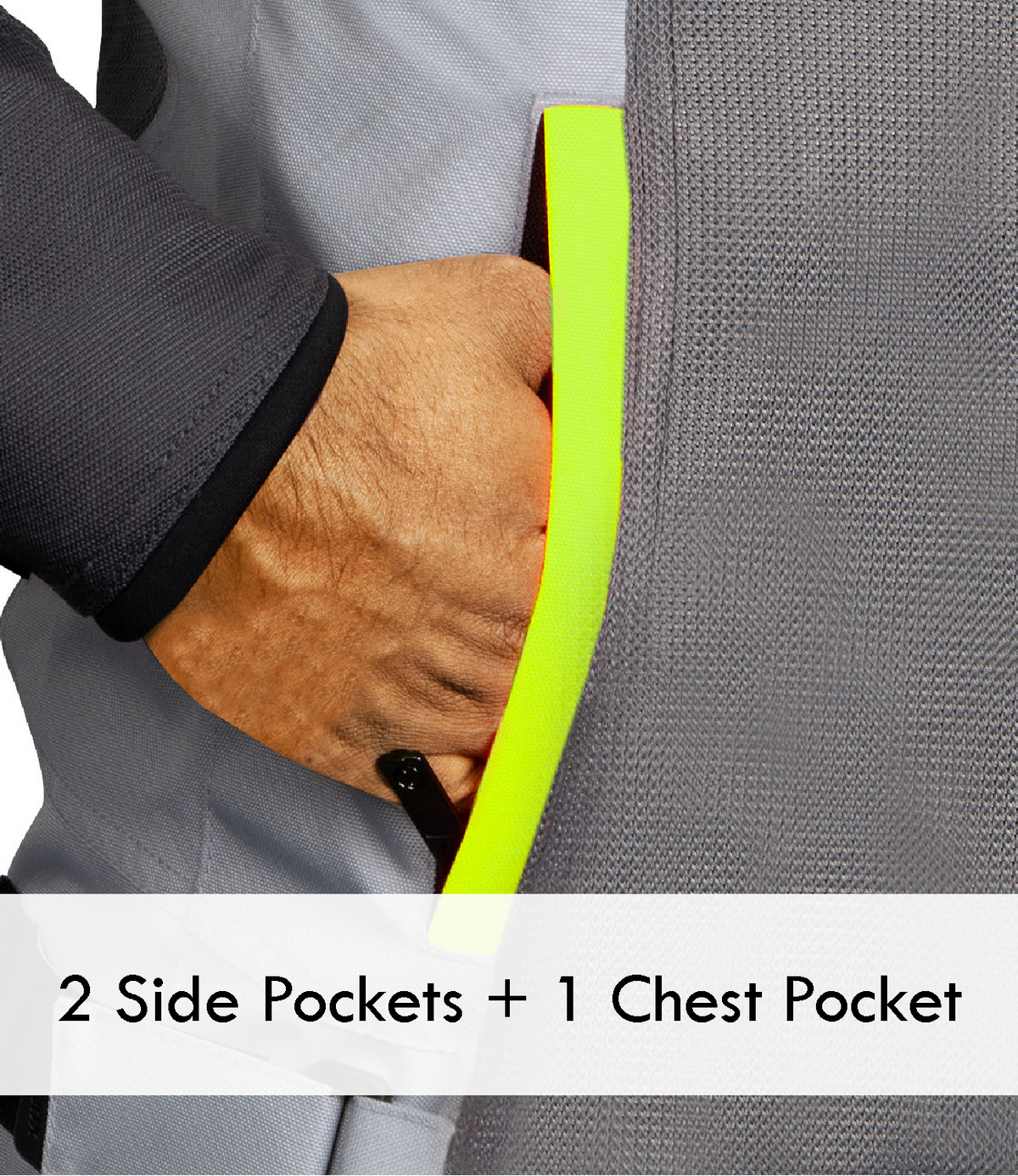 Rynox Air GT 4 Mesh Jacket in Grey Hi Viz Green Color - CE Level 2 Certified Class A Sporty Riding Jacket for Commutes and Adventures, Best Riding Jacket under 8k, Best Mesh Jacket in india safe for indian roads and best for road trips, Rynox Riding Jacket for men for Indian Bikes and all motorcyles in India
