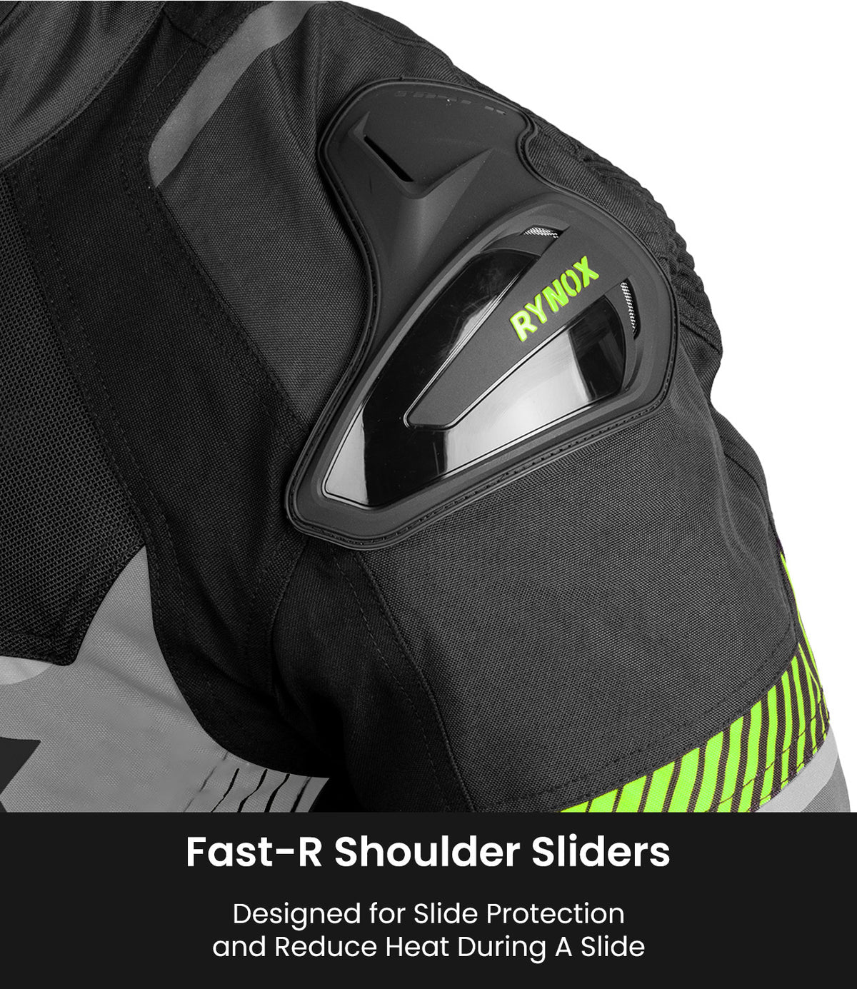 Rynox Apex Evo Riding Jacket in Black Yellow | CE Certified Class AA Rated Supersport Jacket with RHEON Level 2 Armor, Best Riding Jacket in India, Best Riding Jacket in India under 15000, Bike Jacket for sport riding, road trips and long touring, Sports jacket for indian sports bikes designed for indian roads