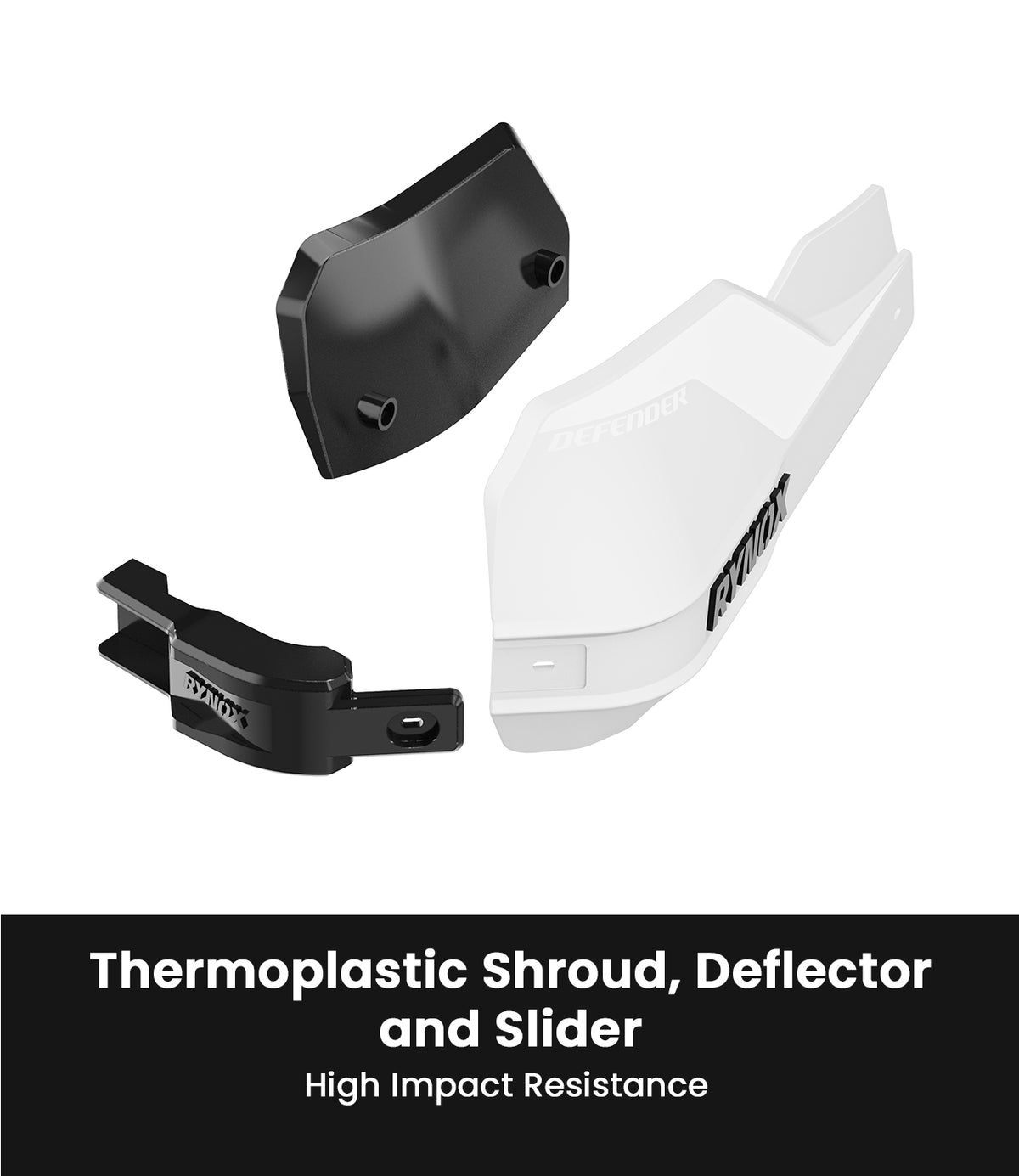 Rynox Defender Pro Handguard - Full Wrap Motorcycle Knuckle guard with Modular Sliders, Best hand guard for bikes in India, Best knuckle guards for Indian Bikes, Best Bike Accessories in India for hand protection made for urban riding, long touring and road trips
