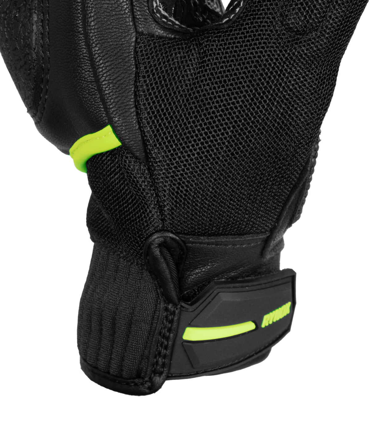 Rynox Tornado Pro 4 Riding Gloves - Black Yellow Color, Best riding gloves in India are made of Leather, D3O Protection & Touchscreen Friendly. Best Bike Gloves for road trips, long touring and specially made for indian bikes