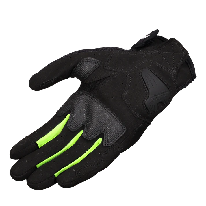LS2 Riding Gloves Atom Black Hi Viz Yellow