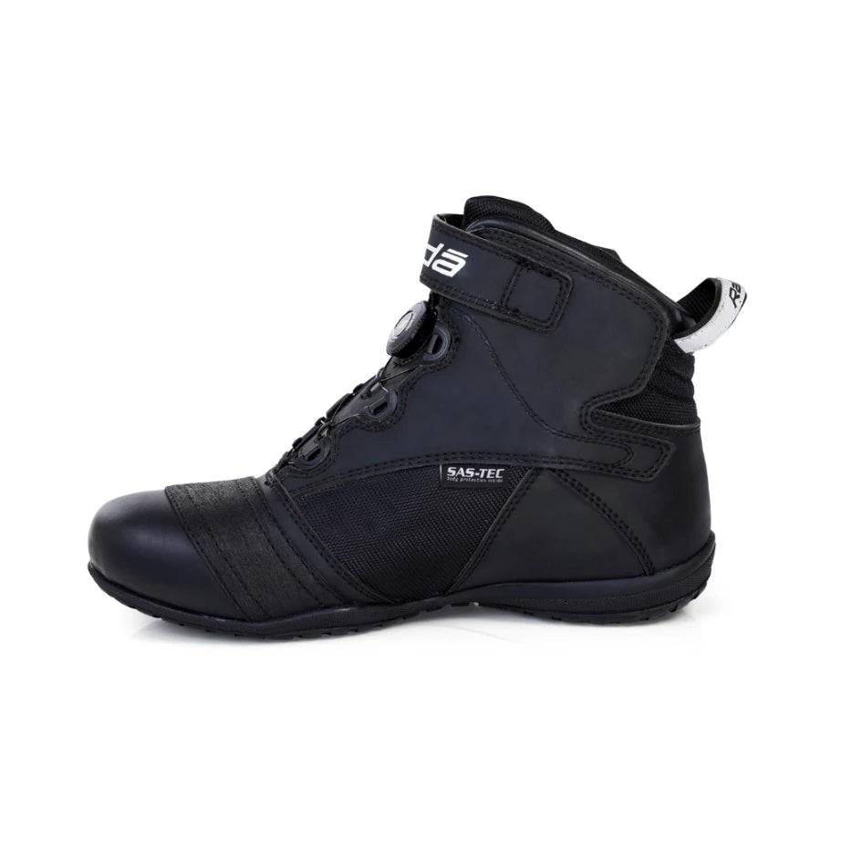Raida Urbanr Riding Shoes in Black Red Color – Stylish, Protective & Quick-Lace Motorcycle Sneakers, Short Boots for Bike Riders, Best Riding Shoes for Indian Motorcycle Bikes Riding on Indian Roads for Urban Riding,