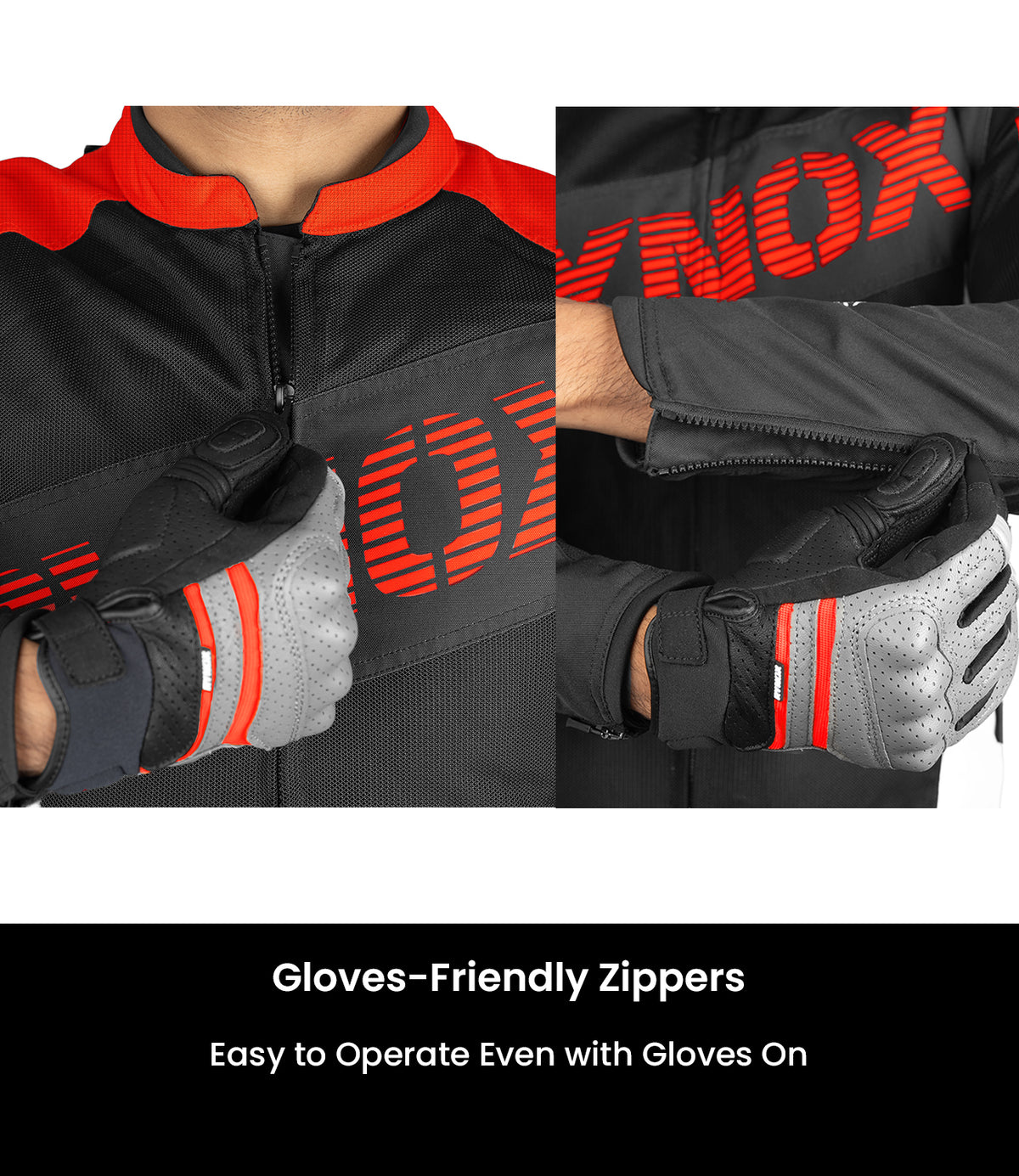 Rynox DELTA GT Sports Riding Jacket in Red Black Color | CE Level 2 Protection, Moto Sport Touring & Summer Mesh Ventilation, Best Riding Gear in India, Best Riding Jackets for Bike riders made for Indian Roads. Motorcycle Jackets for Long touring and road trips