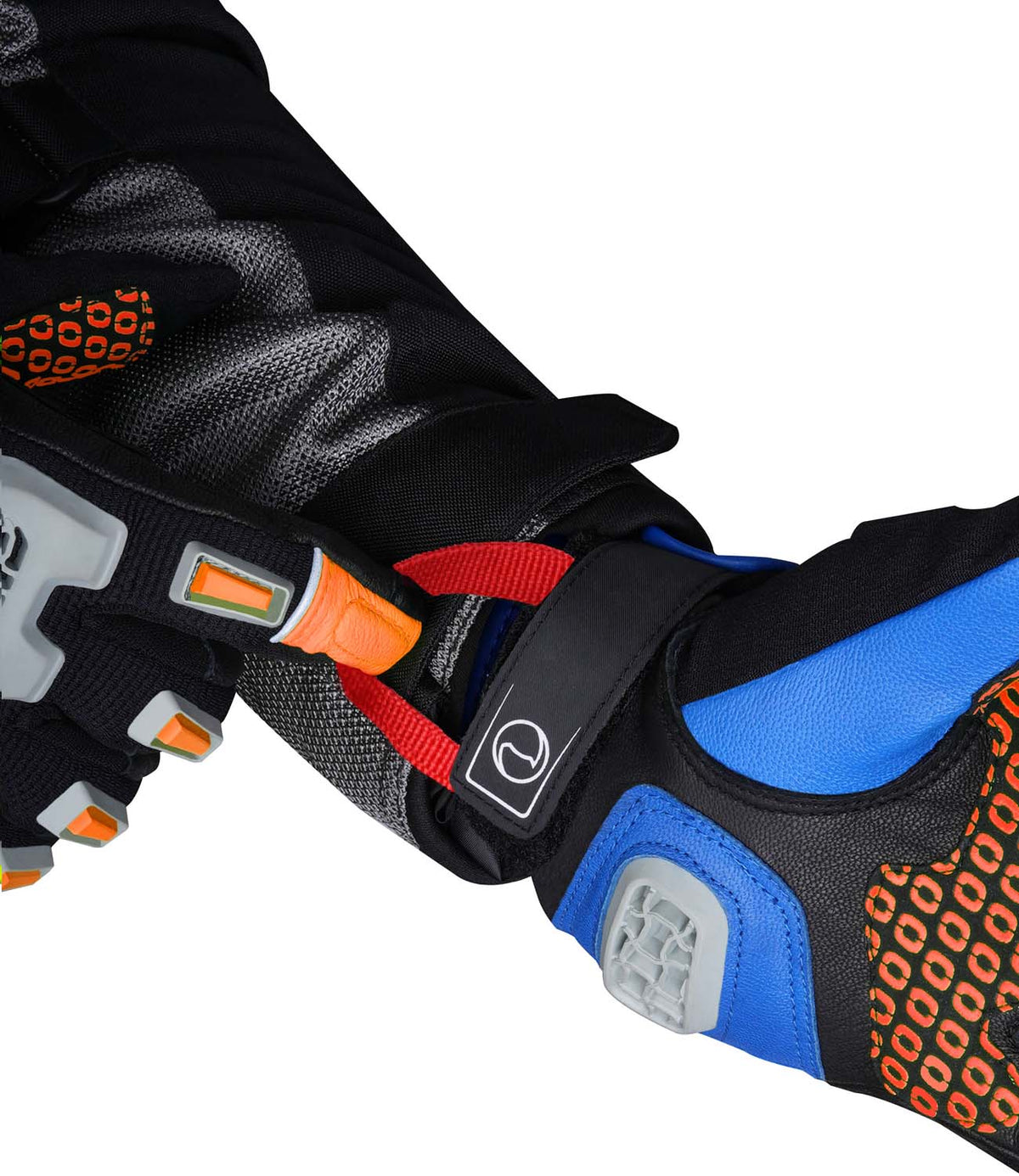 Rynox Gravel Dualsport Riding Gloves in Orange Blue Black Color - Motocross, Off-Road riding gloves, Best riding gloves in india for off road bikes like impulse, Riding gloves for dirt bike motorcycle