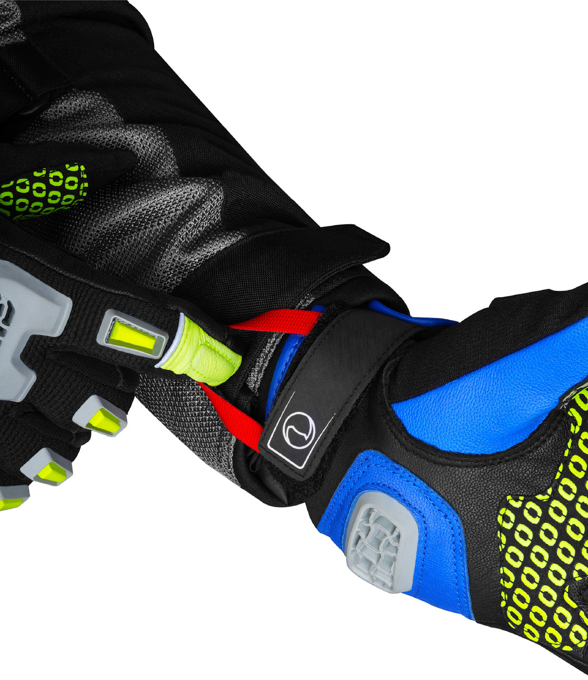 Rynox Gravel Dualsport Riding Gloves in Hi Viz Green Blue Black Color - Motocross, Off-Road riding gloves, Best riding gloves in india for off road bikes like impulse, Riding gloves for dirt bike motorcycle