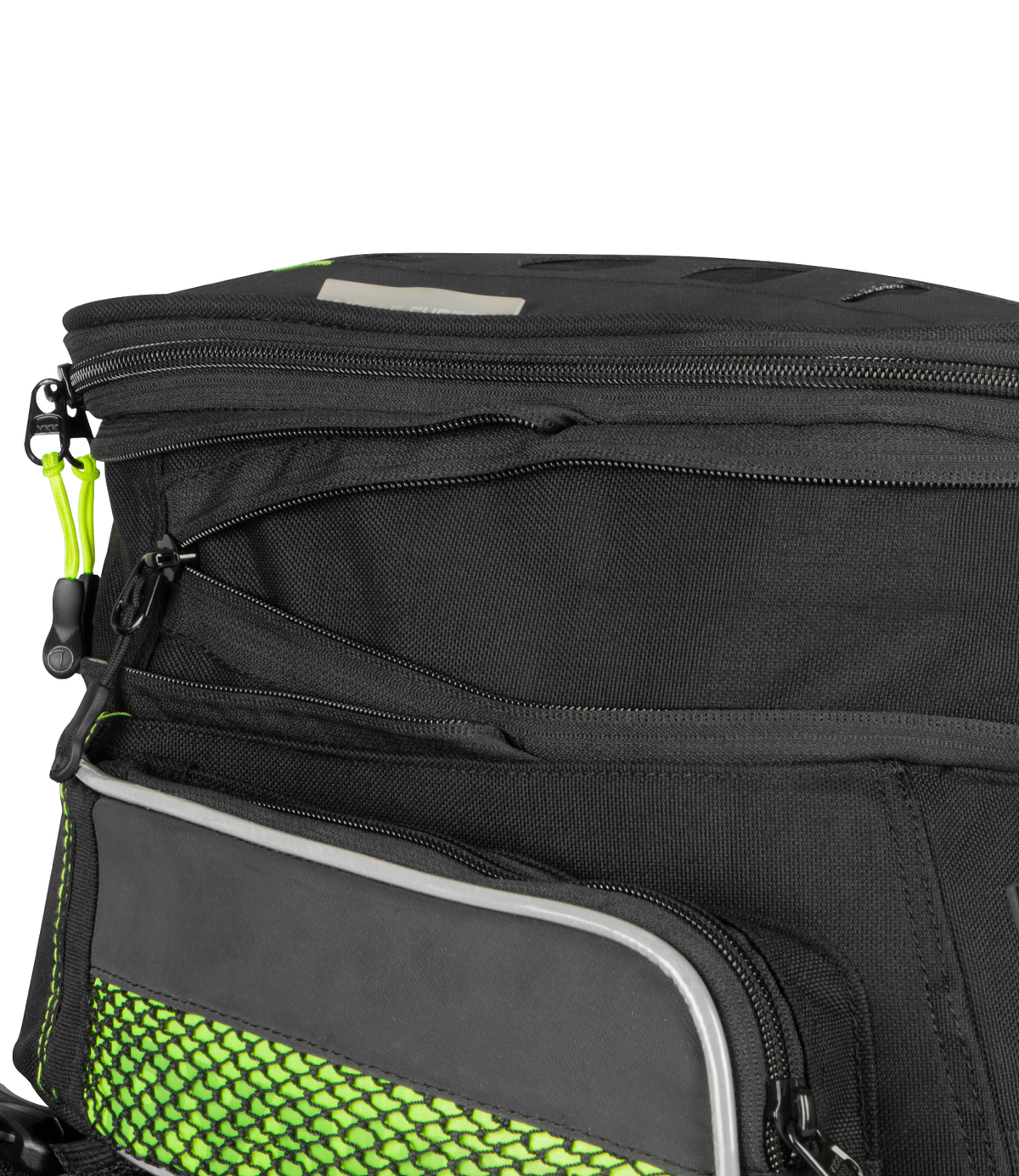Rynox Navigator Tank Bag 15L Black Hi Viz Green - Durable, Expandable & Stormproof Adventure Motorcycle Luggage Bag, Best Bike Luggage Bag for Riders, Best ank bag for bikes in India for Long touring, Road trips, adventure rides