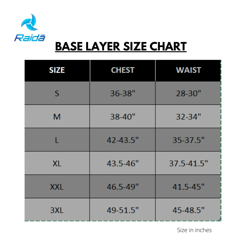 Raida Trailcraft Armored Base Layer in Black Color – Ce Level 2 Motorcycle Inner Armor Shirt Performance Layer With Easyflex Protection, Best base layer for bike riders, armoured base layer for riders in india,