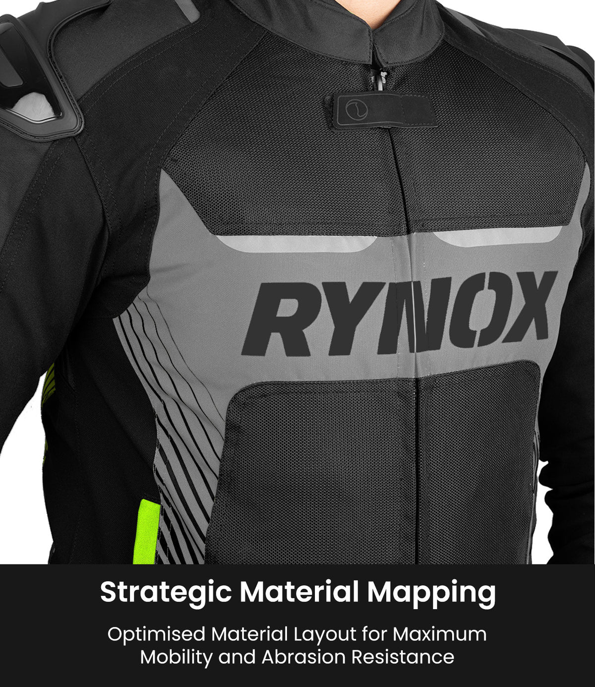 Rynox Apex Evo Riding Jacket in Black Yellow | CE Certified Class AA Rated Supersport Jacket with RHEON Level 2 Armor, Best Riding Jacket in India, Best Riding Jacket in India under 15000, Bike Jacket for sport riding, road trips and long touring, Sports jacket for indian sports bikes designed for indian roads