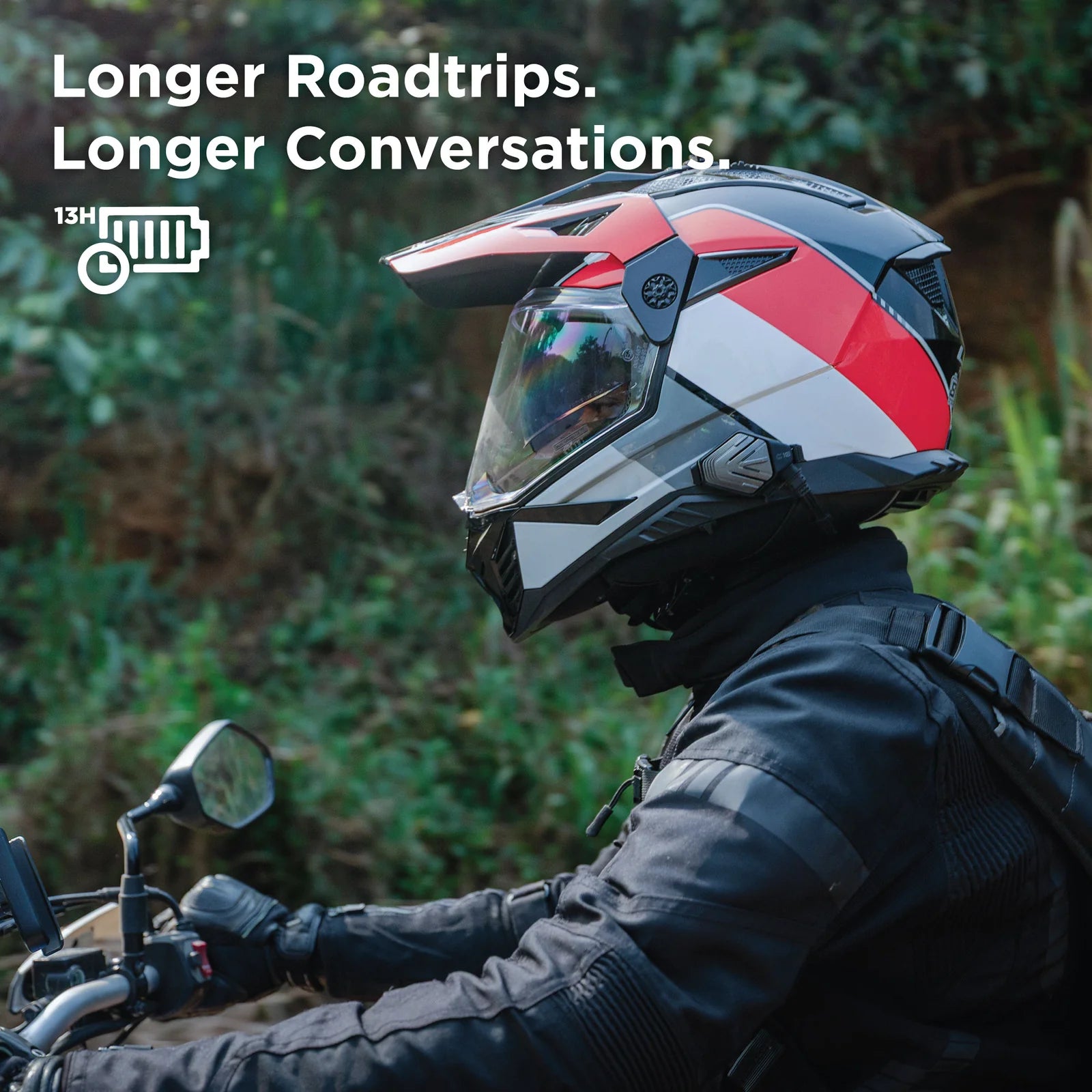 BluArmor C10 Motorcycle Bluetooth Helmet Intercom