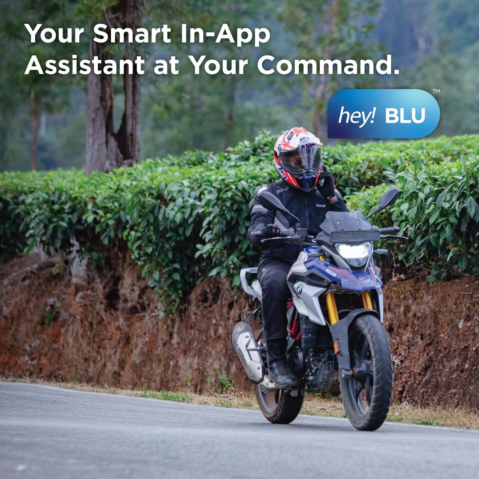 BluArmor C60+ Motorcycle Bluetooth Helmet Intercom