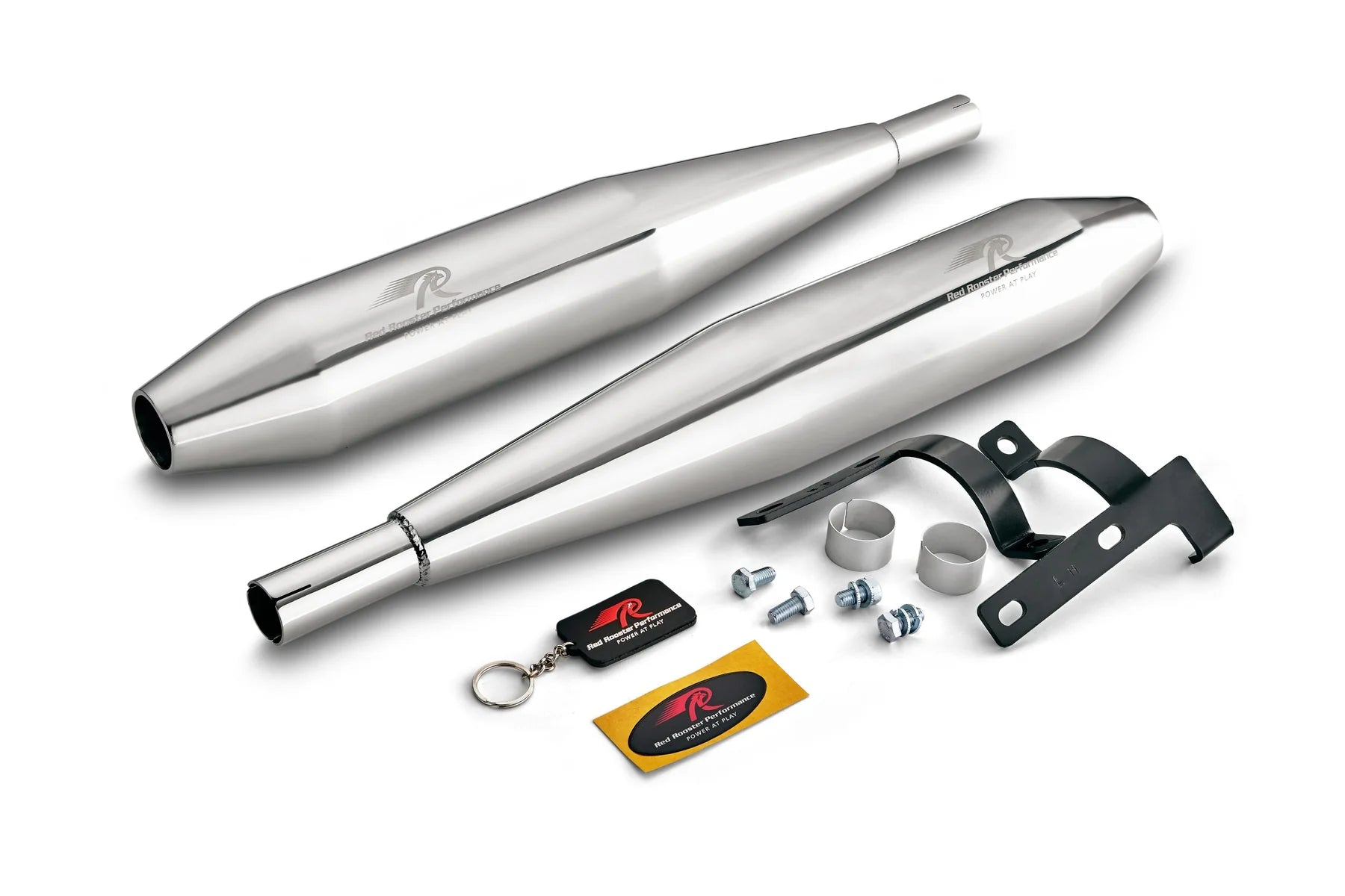 Red Rooster Performance Exhaust Celesta Pro - Polish For Yezdi 42 / 42 FJ / Classic / Roadster And Roadster BS6