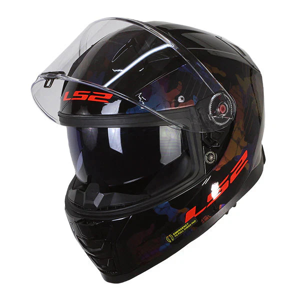 LS2 FF811 Vector II Kamo Gloss Black Blue