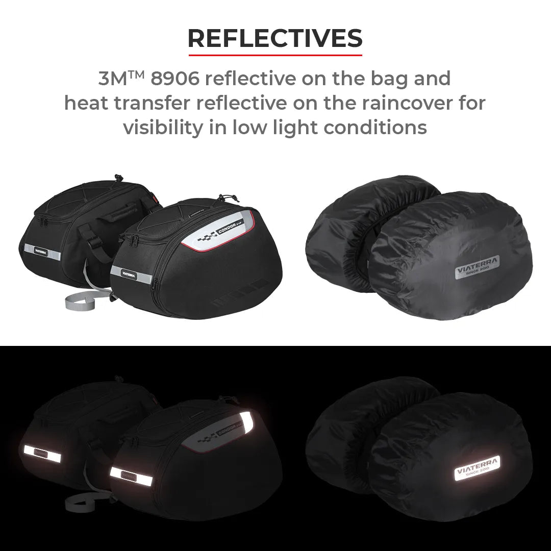 Viaterra Saddle Bag Condor 2Up 100% Waterproof