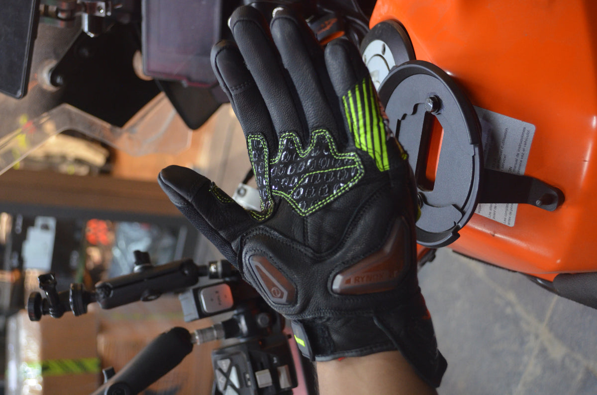 Rynox Tornado Pro 5 Riding Gloves | Leather, D3O Protection & Touchscreen Friendly