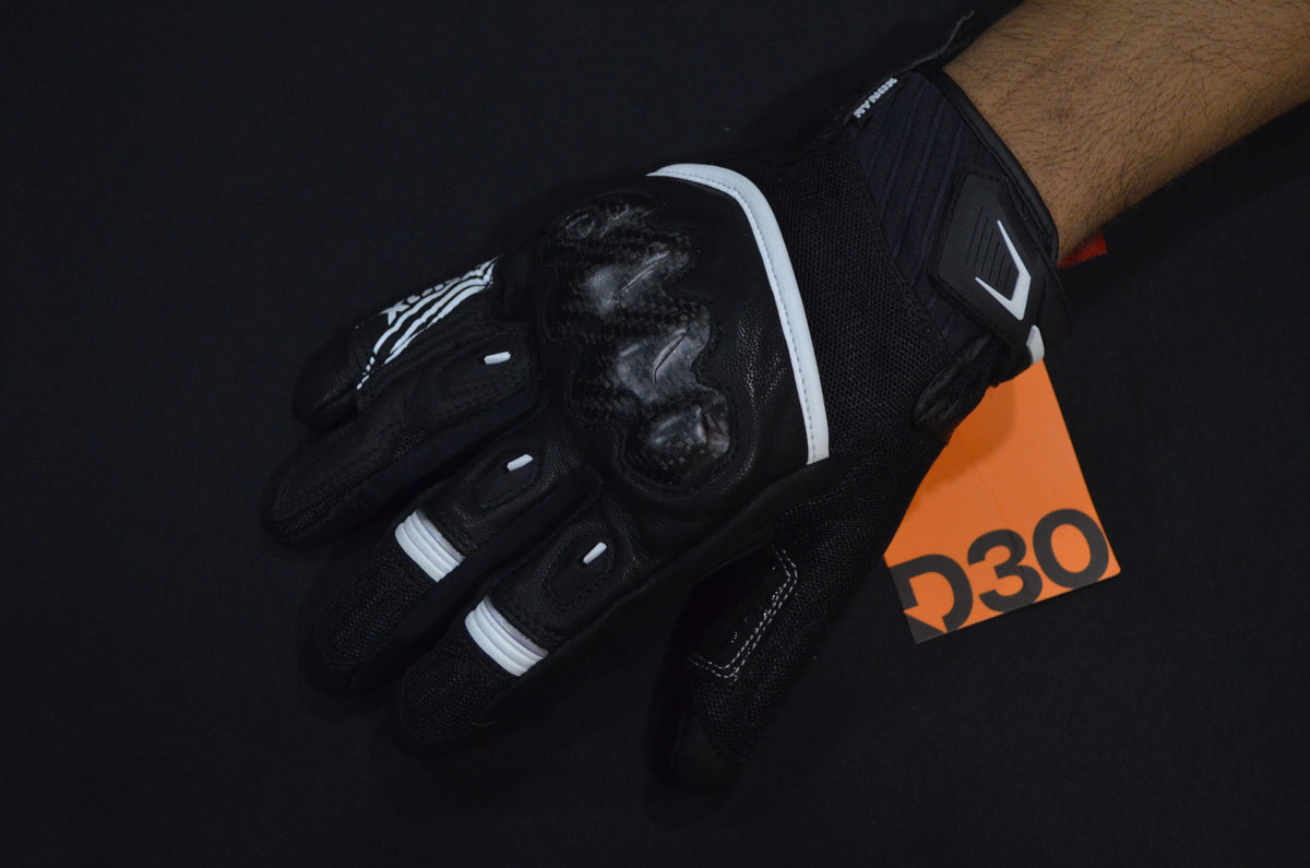 Rynox Tornado Pro 5 Riding Gloves | Leather, D3O Protection & Touchscreen Friendly