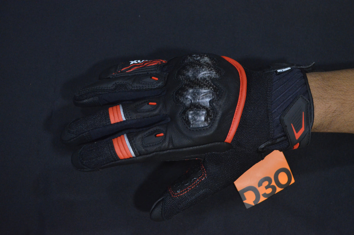 Rynox Tornado Pro 5 Riding Gloves | Leather, D3O Protection & Touchscreen Friendly