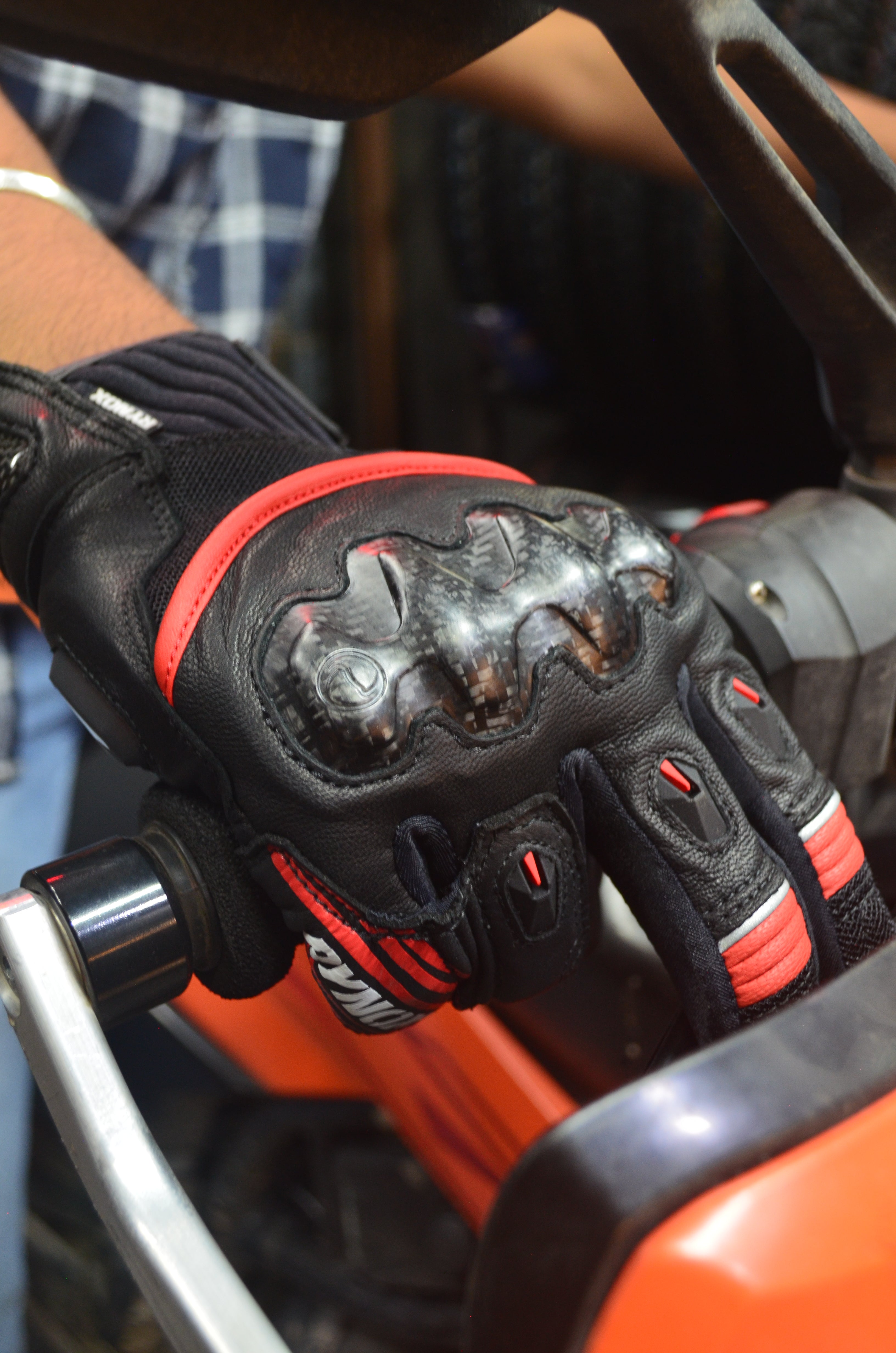 Rynox Tornado Pro 5 Riding Gloves | Leather, D3O Protection & Touchscreen Friendly