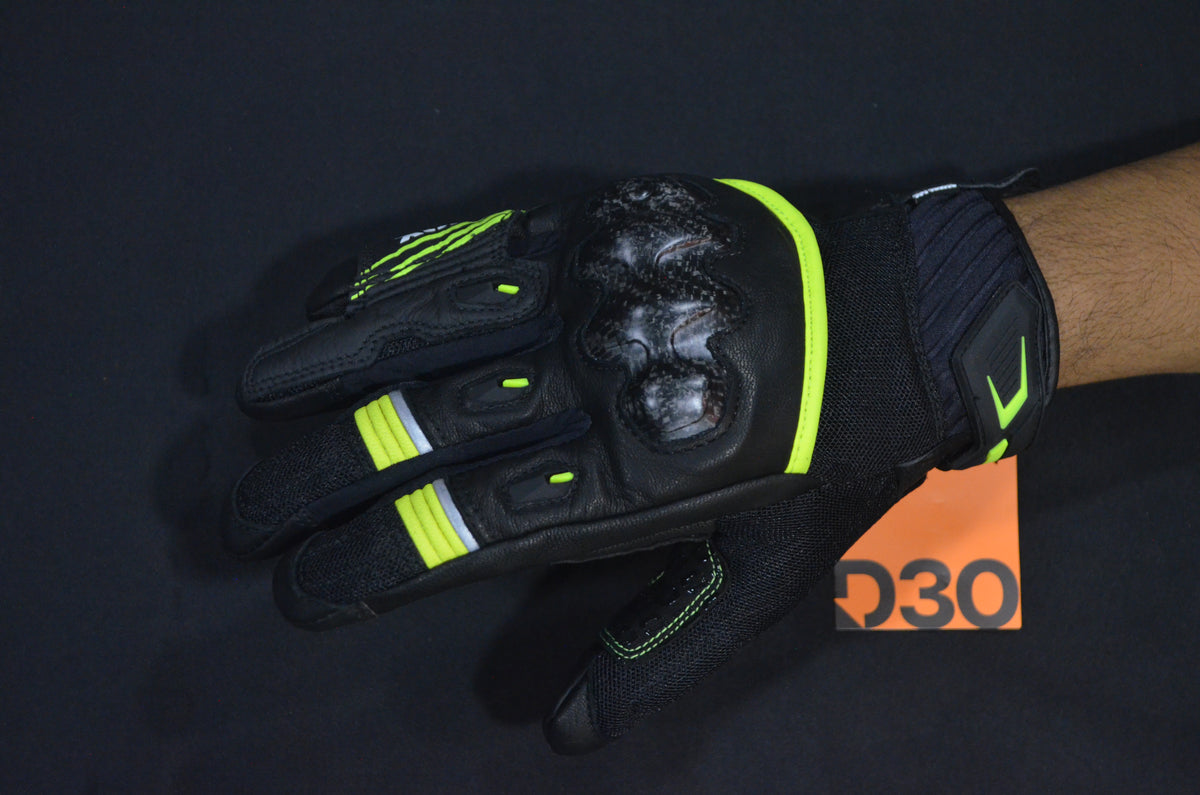 Rynox Tornado Pro 5 Riding Gloves | Leather, D3O Protection & Touchscreen Friendly