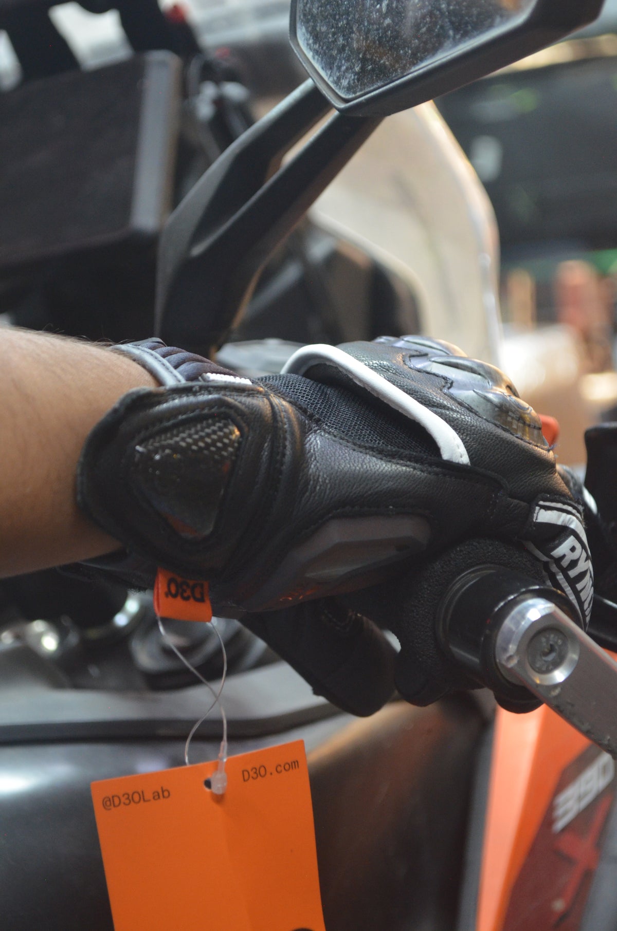 Rynox Tornado Pro 5 Riding Gloves | Leather, D3O Protection & Touchscreen Friendly