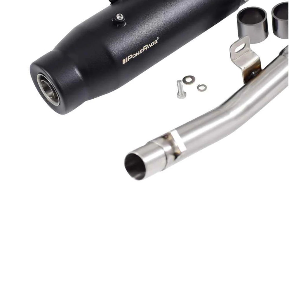 Powerage Slip-On Exhaust for Royal Enfield Bear 650 (OE Type) with De-Cat Pipe