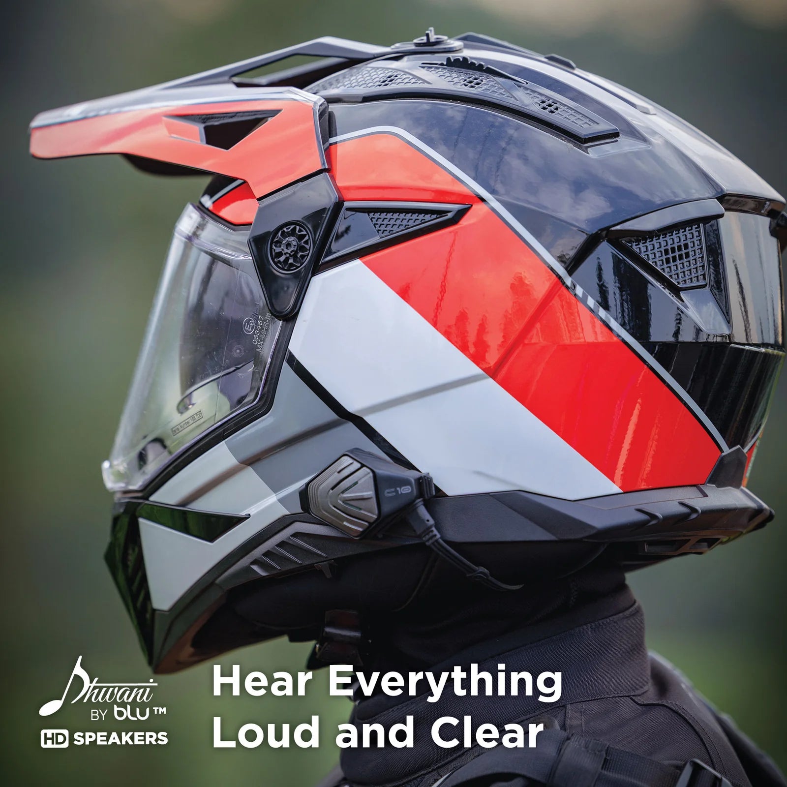 BluArmor C10 Motorcycle Bluetooth Helmet Intercom