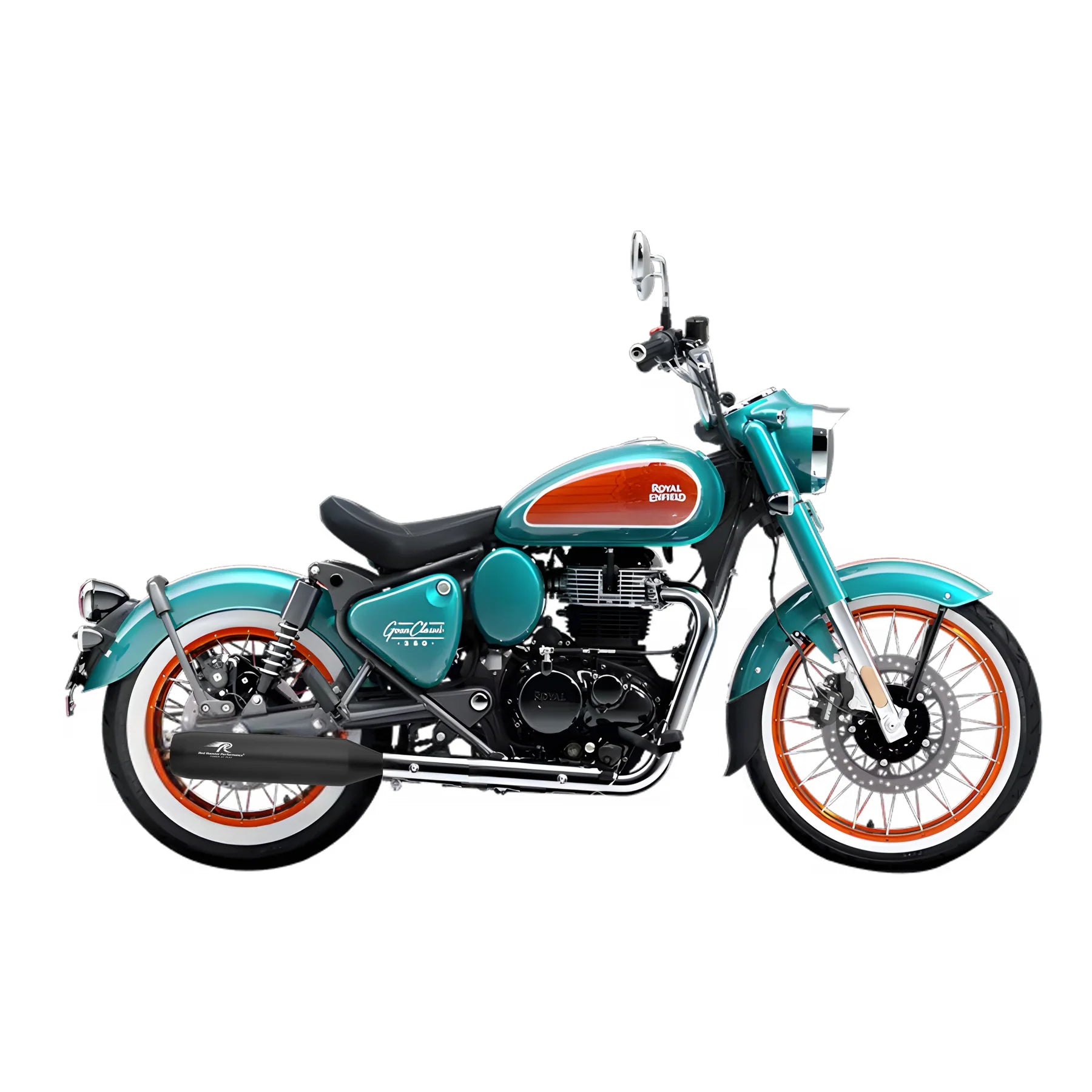 Red Rooster Performance Exhaust Polestar Pro Black for Goan Classic 350