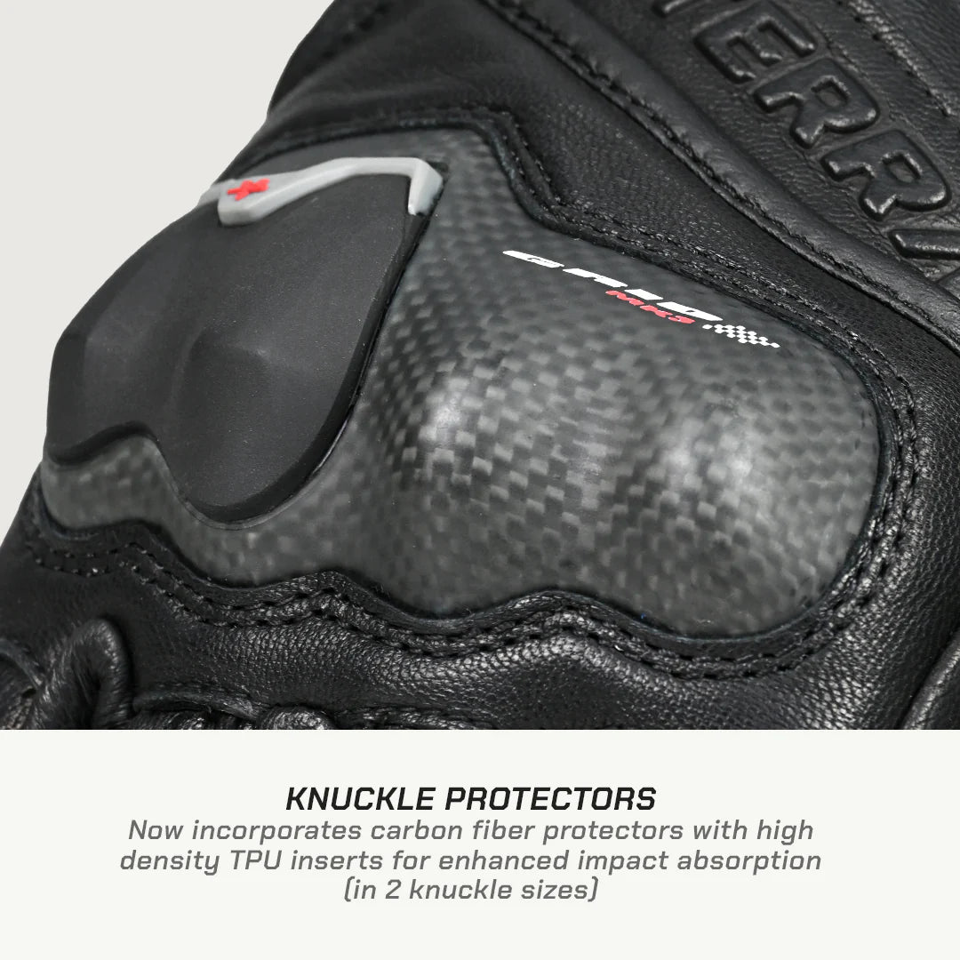 Viaterra Full Gauntlet Riding Gloves MK3 Grid