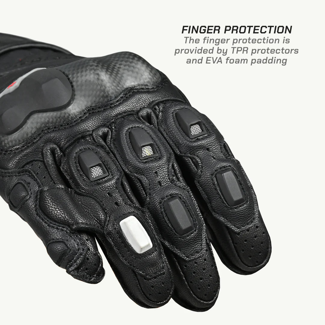 Viaterra Full Gauntlet Riding Gloves MK3 Grid