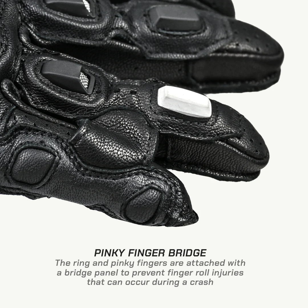 Viaterra Full Gauntlet Riding Gloves MK3 Grid