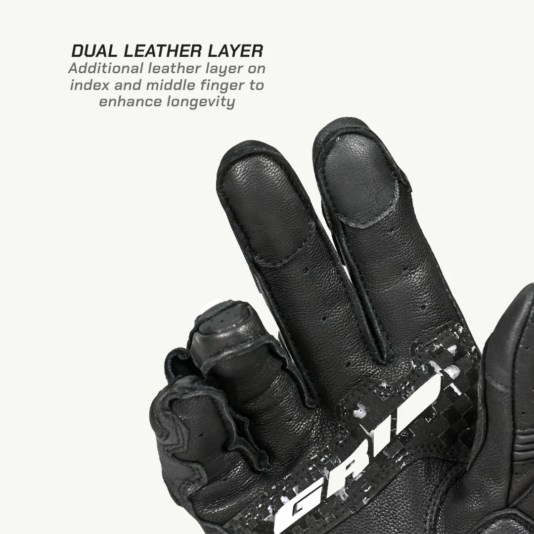 Viaterra Full Gauntlet Riding Gloves MK3 Grid