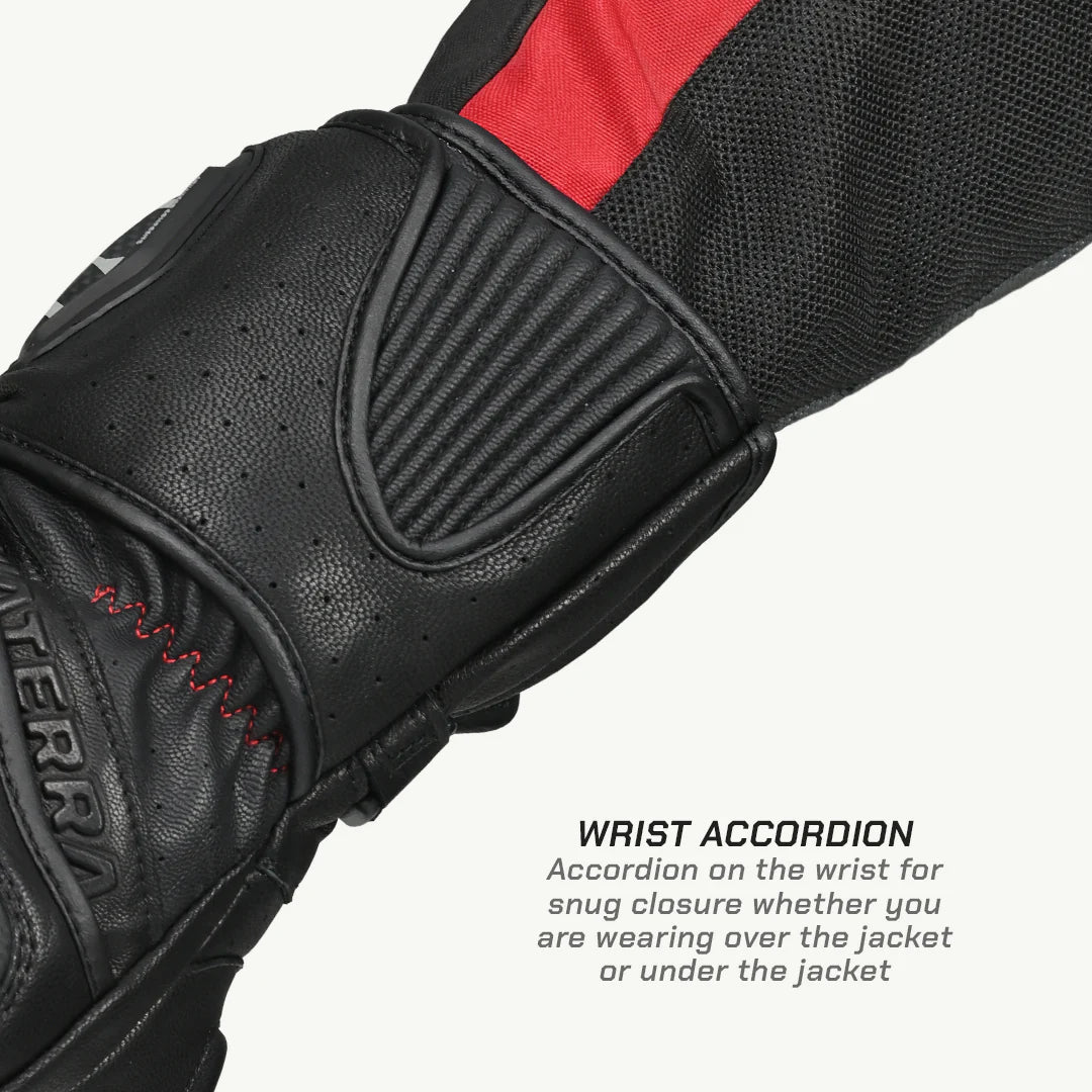 Viaterra Full Gauntlet Riding Gloves MK3 Grid