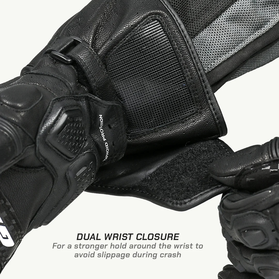 Viaterra Full Gauntlet Riding Gloves MK3 Grid