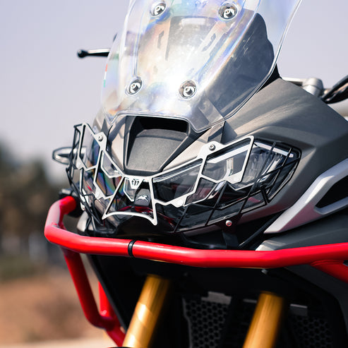 Moto Torque Headlight Grill Spider For TVS Apache RTX 300