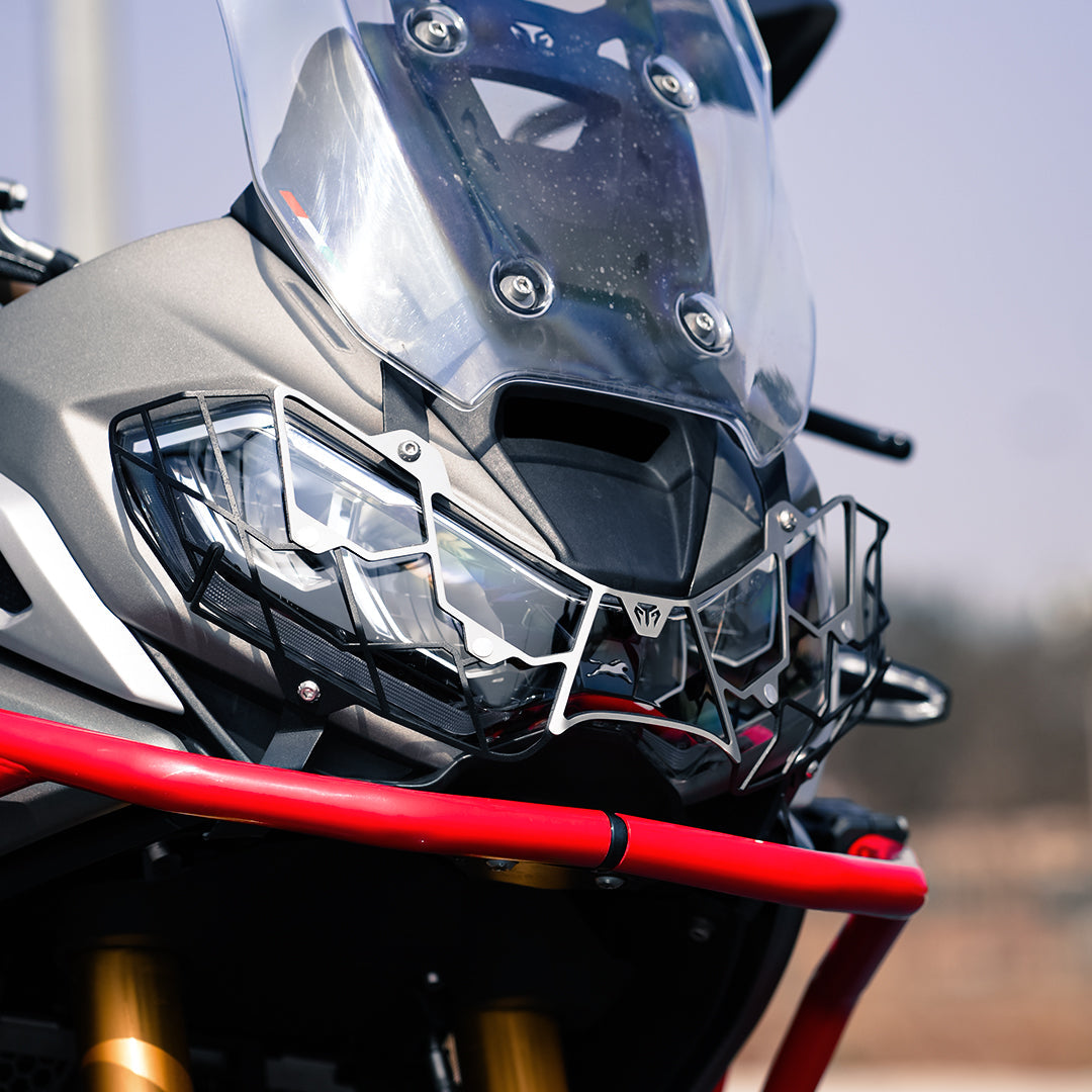 Moto Torque Headlight Grill Spider For TVS Apache RTX 300