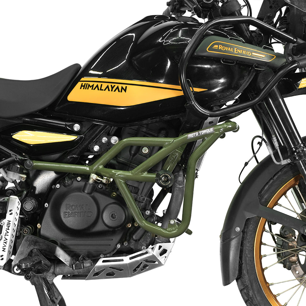 Moto Torque Panther Crash Guard For Royal Enfield Himalayan 450 - Green