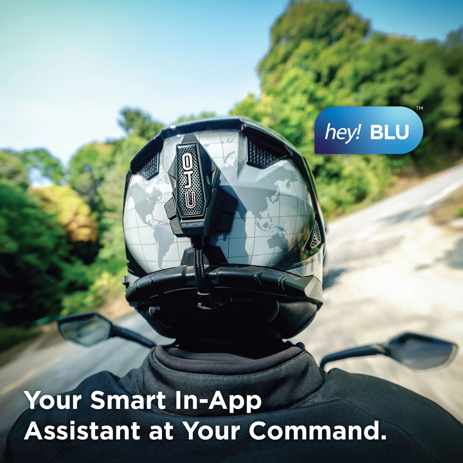 BluArmor C40 Motorcycle Bluetooth Helmet Intercom